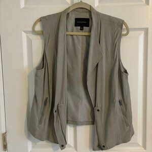 Banana Republic Asymmetrical Casual Vest Grey